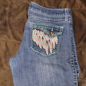 Women's Wrangler Rock 47 boot cut jeans size 28×36